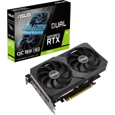 Asus GeForce DUAL-RTX3050-O8G 8GB GDDR6 128Bit 1852MHz OC (1xHDMI+3xDP) PCI-Express 4.0 RGB Ekran Kartı