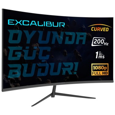 Casper Excalibur M.E238FHD-G 23.8" 200Hz 1ms 300NIT (HDMI+Display) Curved Freesync + G-Sync FHD LED Monitör